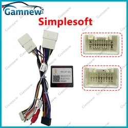 16Pin Car Wiring Harness Adapter Canbus Box Decoder For Mitsubishi Pajero V97 V73 V60 Outlander Android Power Cable