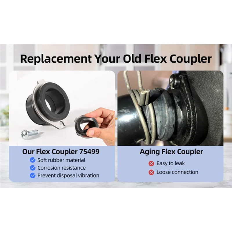 HHTL Garbage Disposal Parts For Insinkerator 75499 Flex Coupler Garbage Disposal 75499 Flex Coupler Replacement Parts