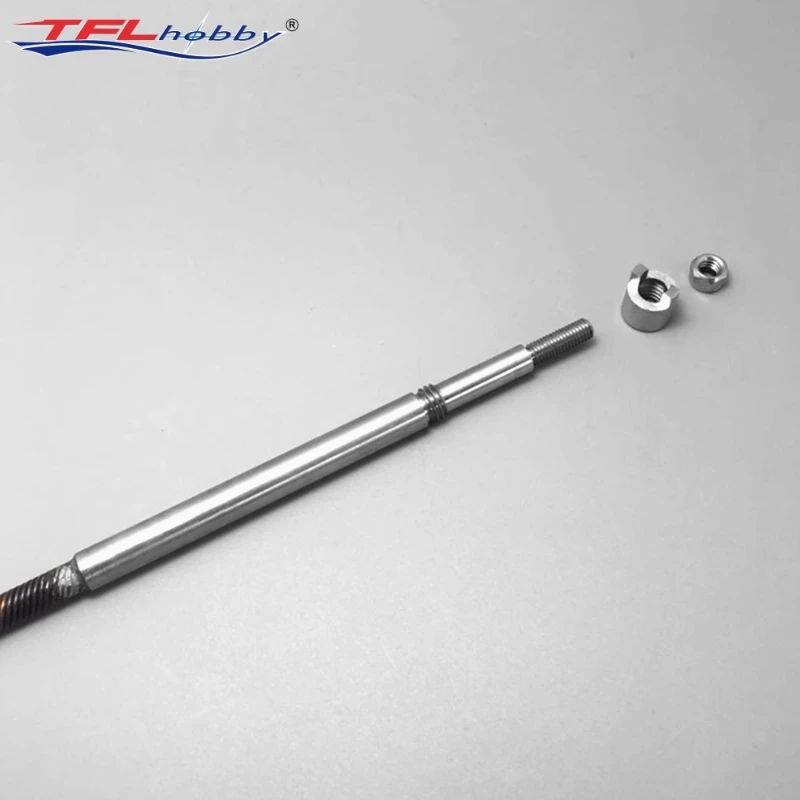 TFL 6.35 مللي متر قطر رمح مرن الصلب المتكاملة قطعة واحدة رمح عمود الإدارة 1/4 بوصة CW/CCW محرك رمح لقارب RC