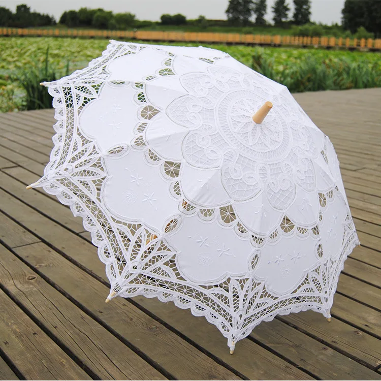 

Craft lace dance props embroidery umbrella photography wedding embroidery European princess crochet cotton umbrella