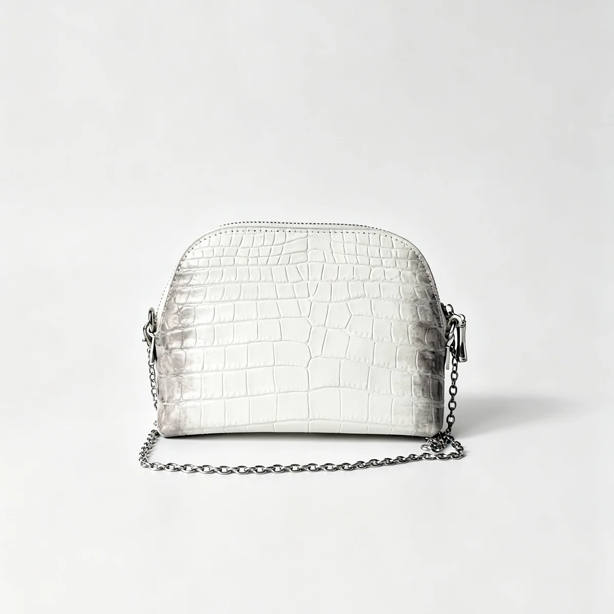 Echte Leder-Kosmetiktasche mit Kettenriemen, Umhängetasche für Handy, trendige, vielseitige Premium-Toilettentasche für Damen – Detail 11