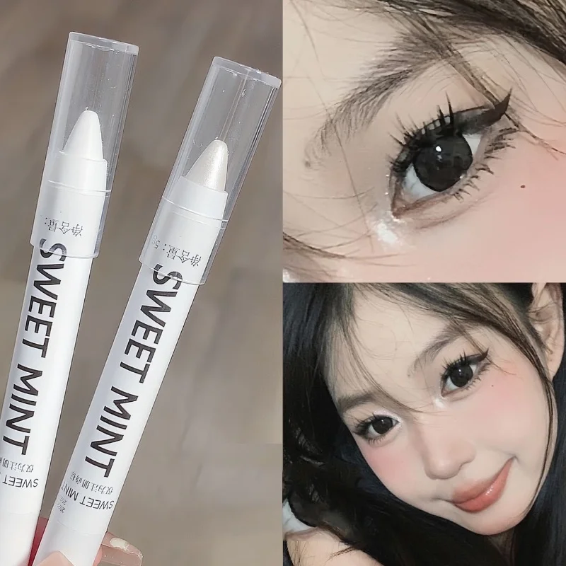 Silk Eyeliner Pencil Sleeps Pearl Silky Shiny Longlasting Waterproof Shimmer Eyeshadow Pen Cosmetics
