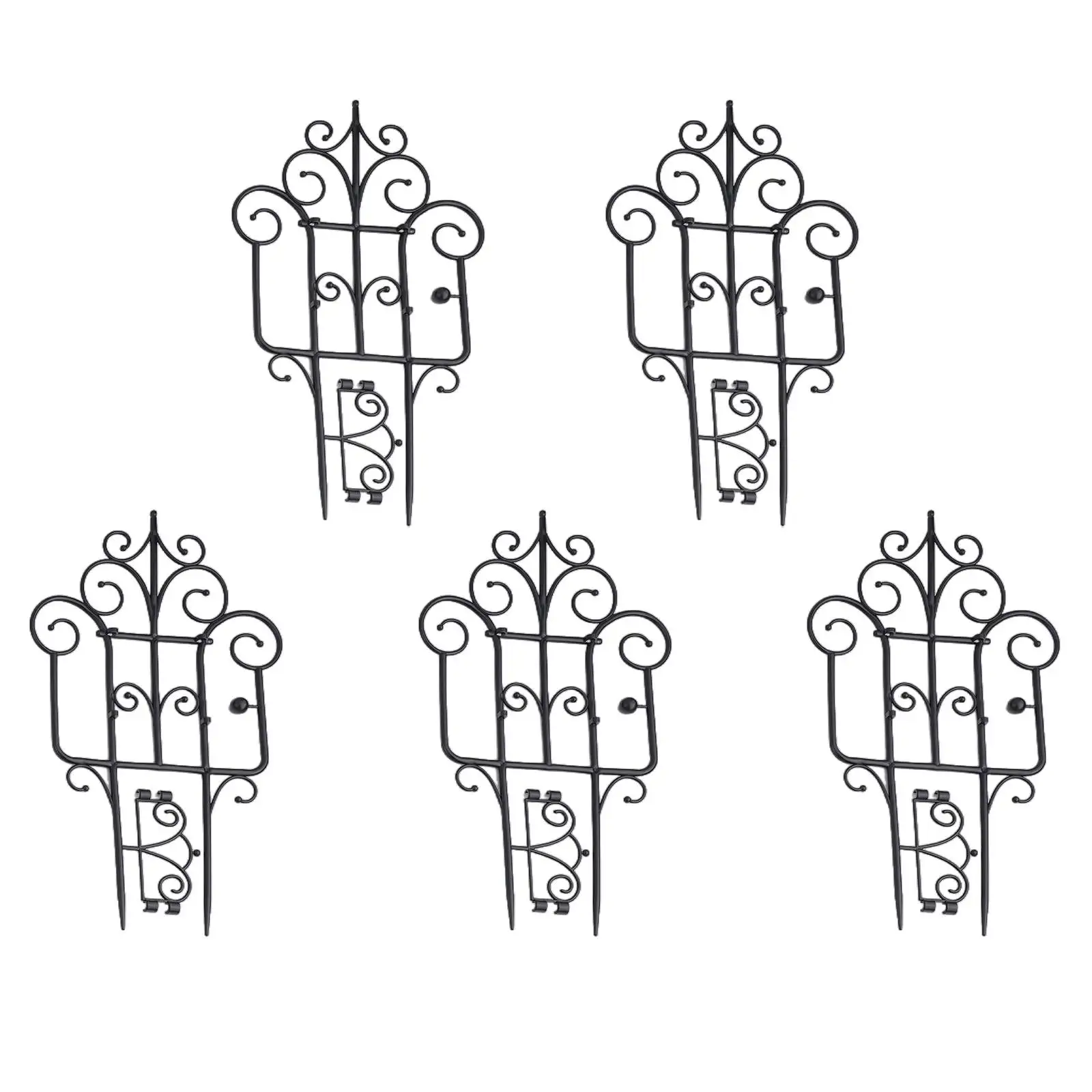 

DIY Assembled Foldable Outdoor Landscape Wire Border Fence Outdoor Plant Trellis Indoor Weather Resistant Garden Trellis Folded
