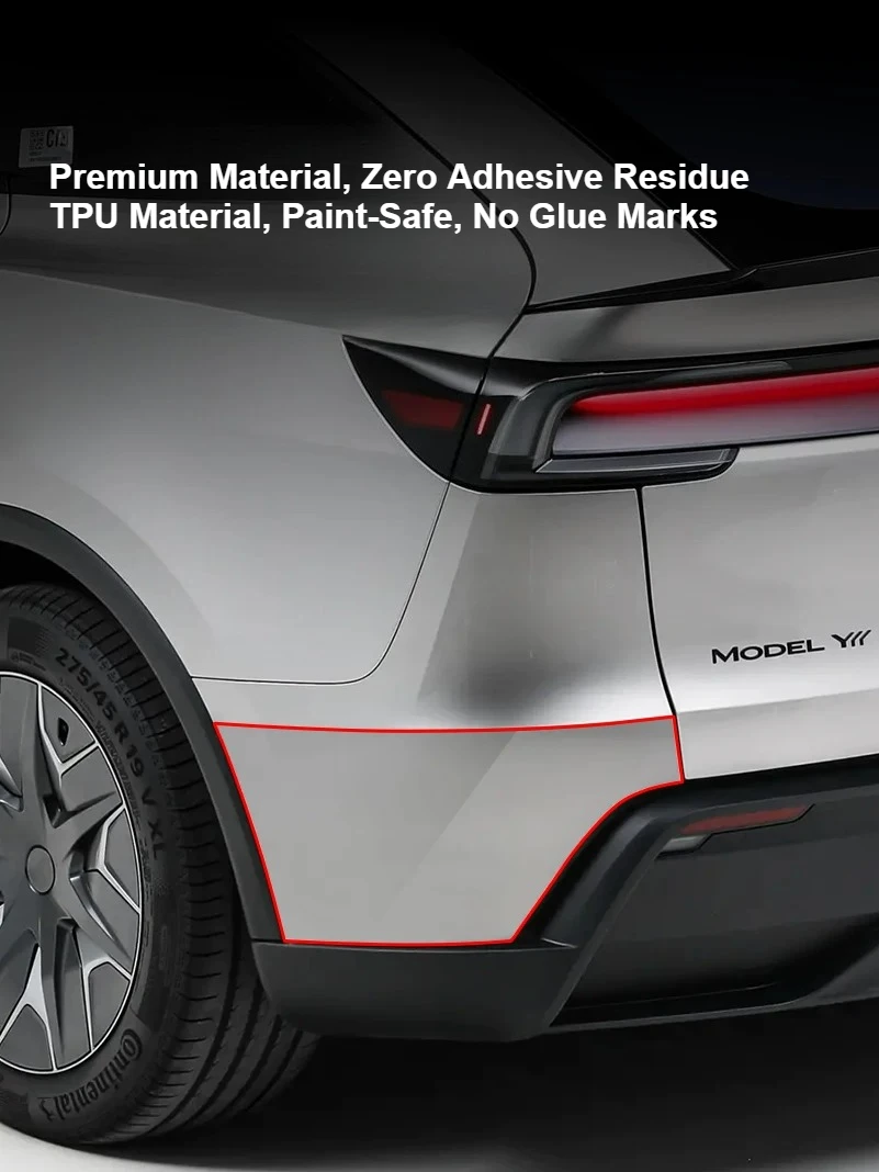 Lackschutzfolie für Tesla Model Y Juniper Model YL TPU Fahrzeugfolie Klare Folie PPF Türkanten-Eckenschutz Stoßstangenschutz Anti-Kratz – Detail 2