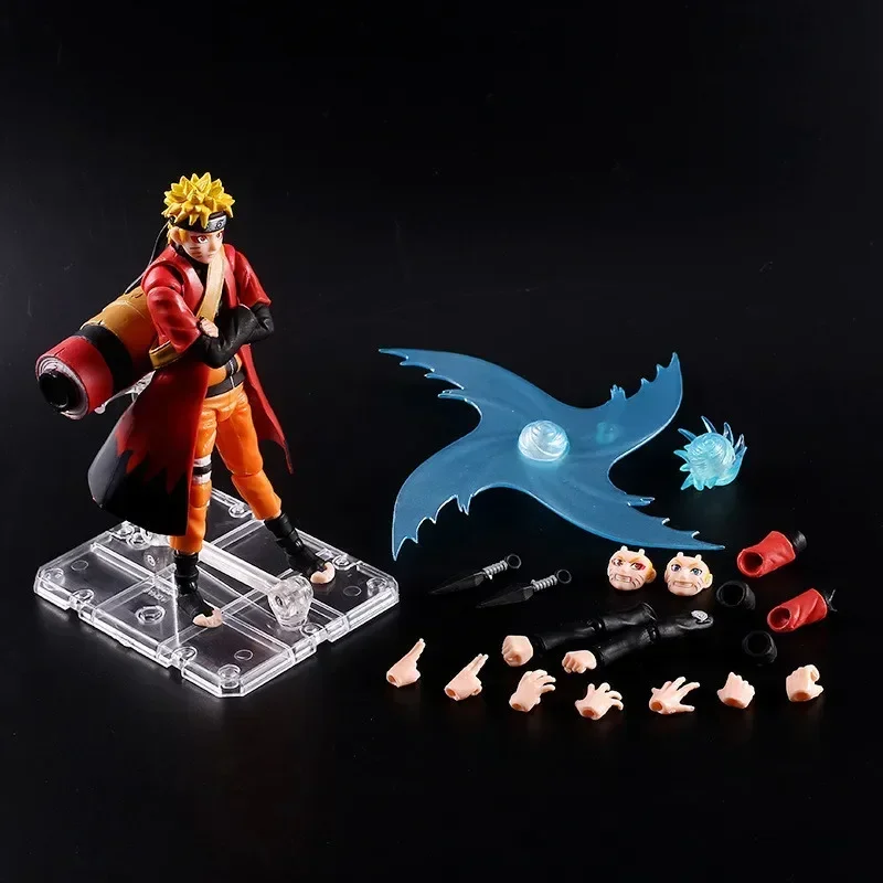 Figura de Anime Uzumaki Rasengan, articulaciones súper móviles, cambio de cara, colección de figuritas, modelo de regalo, Naruto Shippuden, juguetes