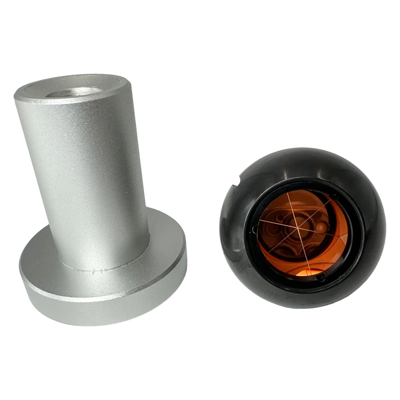 High-precision Mini Spherical Prism Copper-plated With Magnetic Bracket Base For Multi-purpose Measurement And Monitoring