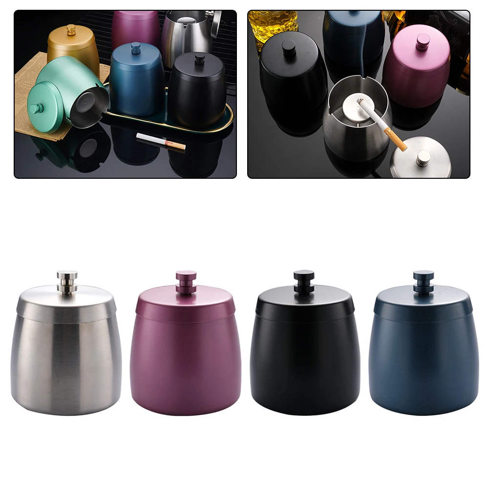 Windproof Collector Stainless Steel Collector For Home Use Fresh Indoor Spaces Secure Lid Design Windproof Construction