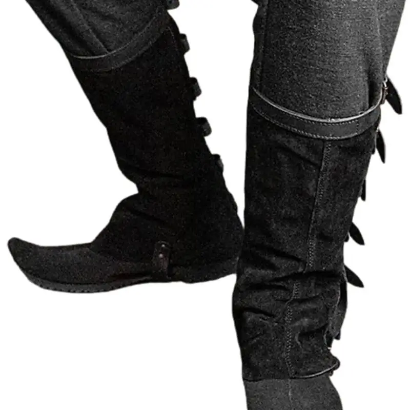 652F Piraten-Stiefelüberzüge, mittelalterliche Renaissance-Cosplay-Kostüme, Sterevunk-Stiefelüberzüge