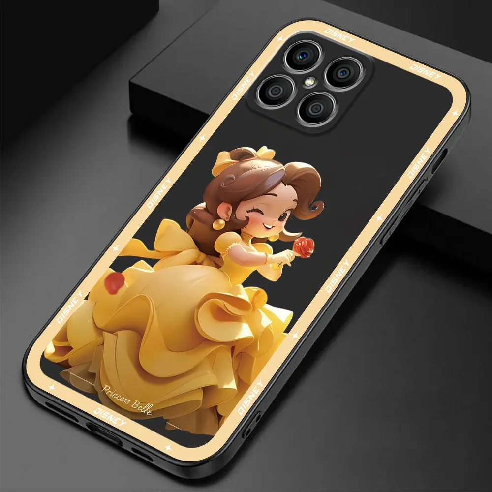 Disney cute Princess Case for Honor X8a 90 Pro 8X X9a X7 X8 70 X6a X6 Magic5 Lite Magic5 Cover Bumper Funda Silicone