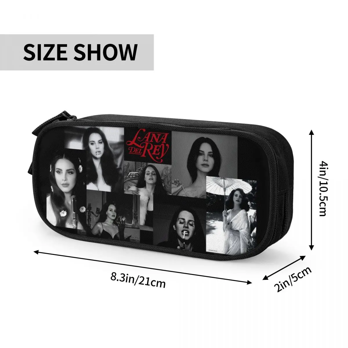 Cute Retro Lana Del Rey Pencil Cases Music Singer Pencilcases Pen Box Kids Large Storage Bag Students School Gifts Stationery