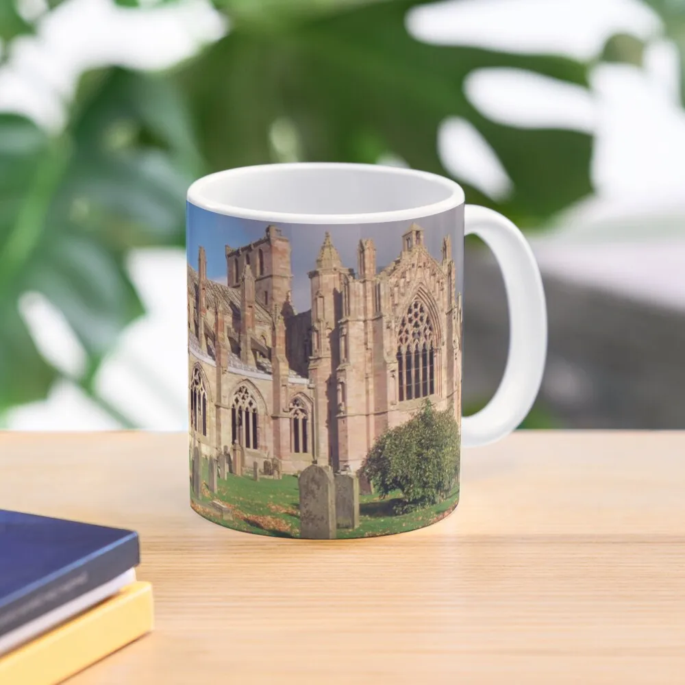 

Melrose Abbey , Scotland Coffee Mug Glasses Funnys Creative Cups Tourist Mug