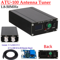 ATU-100 1.8-50MHz Antenna Tuner 0.91inch OLED Display by N7DDC 7x7 Automatic Antenna Tuner 3.2 Firmware Programmed with Case