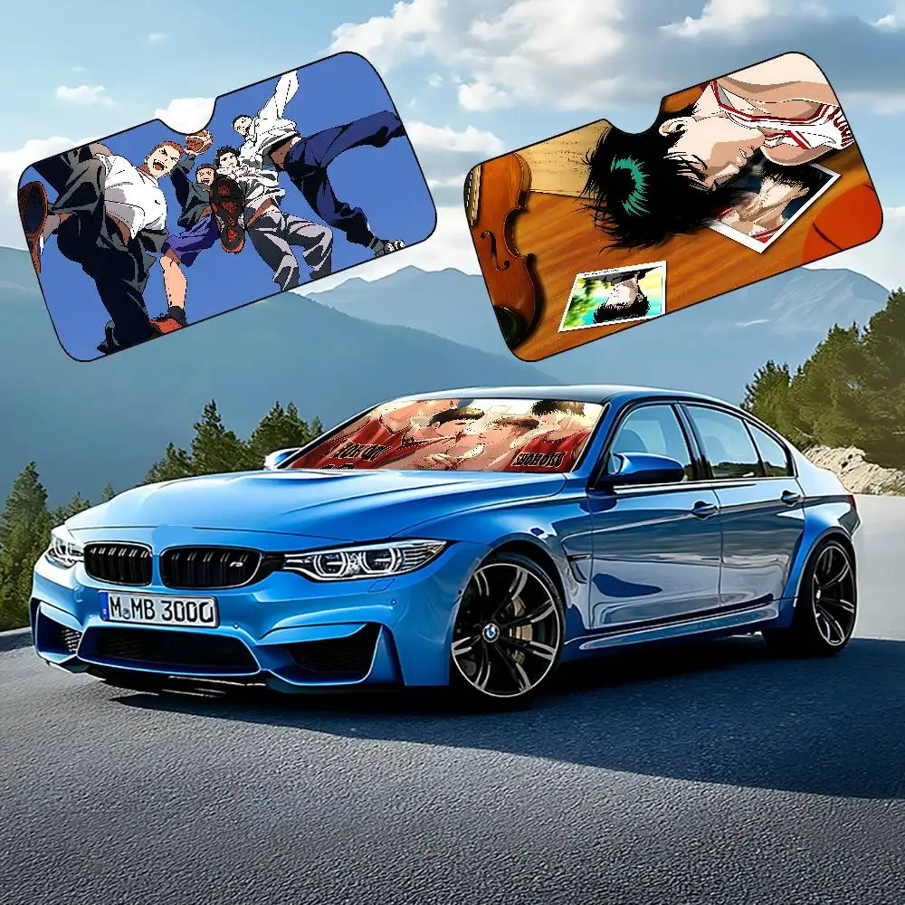 Anime S-Slam Dunk Stylish And Trendy Windshield Sunshade, Car Windshield Cover, Car Sunshade Curtain, Car Sun Protection Cover view 4