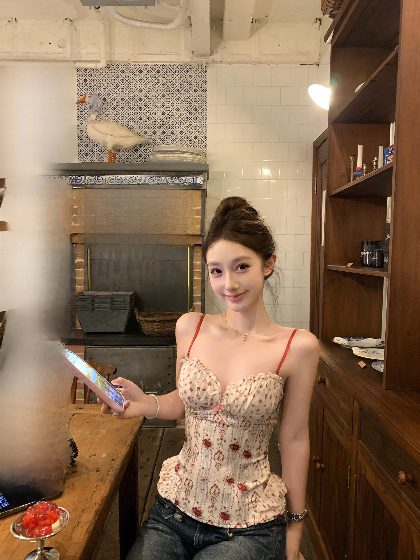 

Бюстгальтер-топ Bankelili Chestnut Rose Pure Desire Spicy Girl с плетеными бретелями, женский, летний, элегантный стиль, дышащий, тонкий, из полиэстера