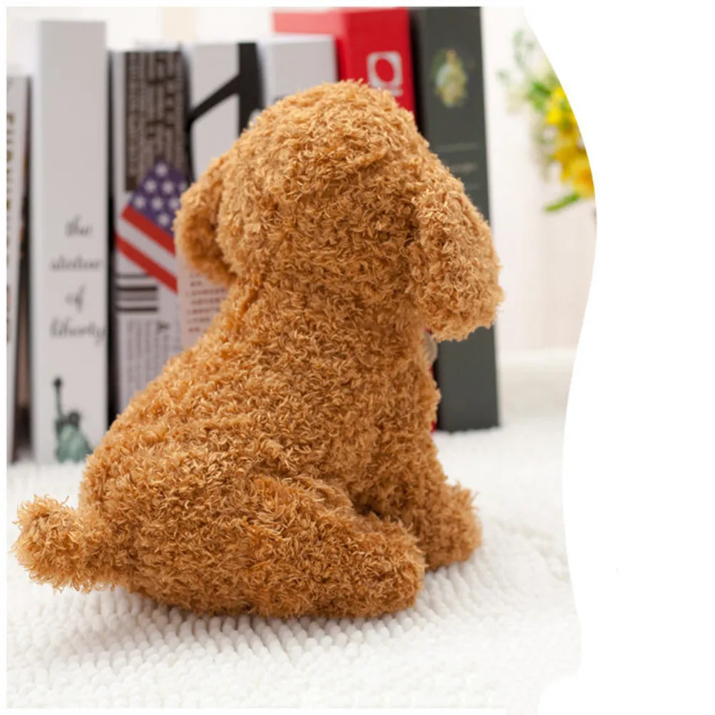 Lifelike Stuffed Puppy Dog Toy for Kids Cute Plush Animal Birthday Gift for Boys and Girls