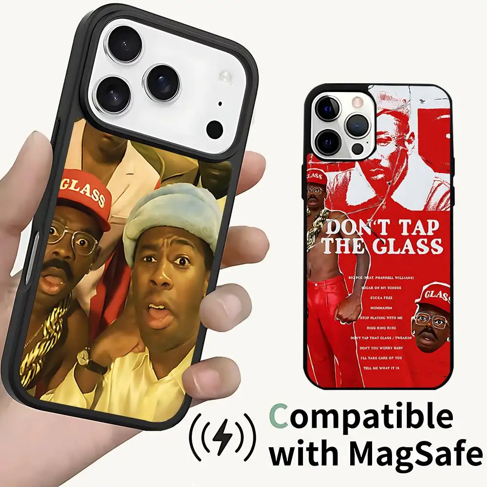 

T-Tyler DONT TAP THE GLASS Phone Case For iPhone 17,16,15,14,13,12,11,Pro,Max,Plus,Mini,SE4,E Magnetic Magsafe Wireless Charging