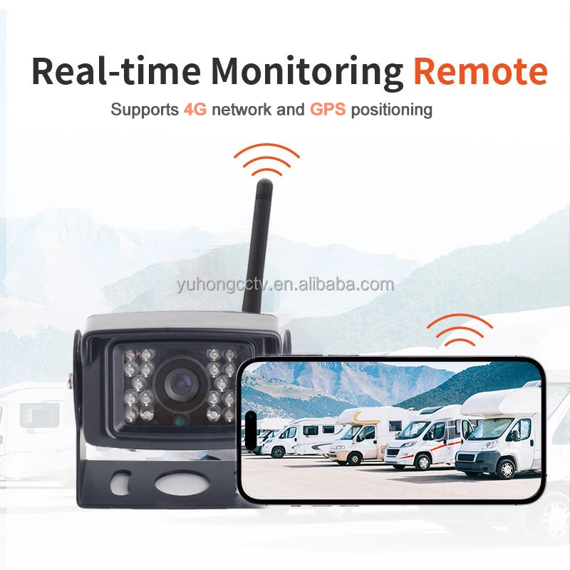 4G GPS Reverse Backup Rear View Camera Infrared Night Vision Waterproof Car Reversing Aid 1-Year OEM ODM Truck Car Rearview