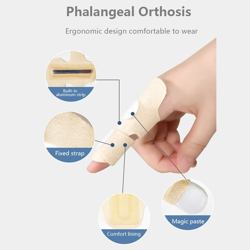 Sollievo dal dolore stecca per dita protezione per frattura tutore regolabile per distorsione lussazione frattura supporto per correttore di stecca per dita
