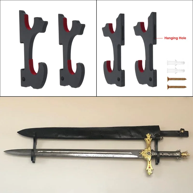 Wall Katana Sword Shelf Support Wooden Real Japanese Katana Samurai Sabre Wall Storage Rack Knife Display Holder Home Organizer view 5