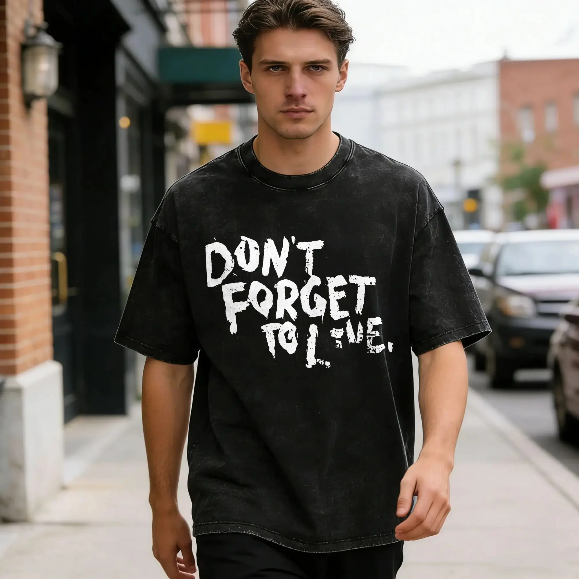 Yungblud Don't Forget To Live T Shirts Men's  Cotton Creative T-Shirts Crewneck  Tee Shirt Short Sleeve Tops Plus Size