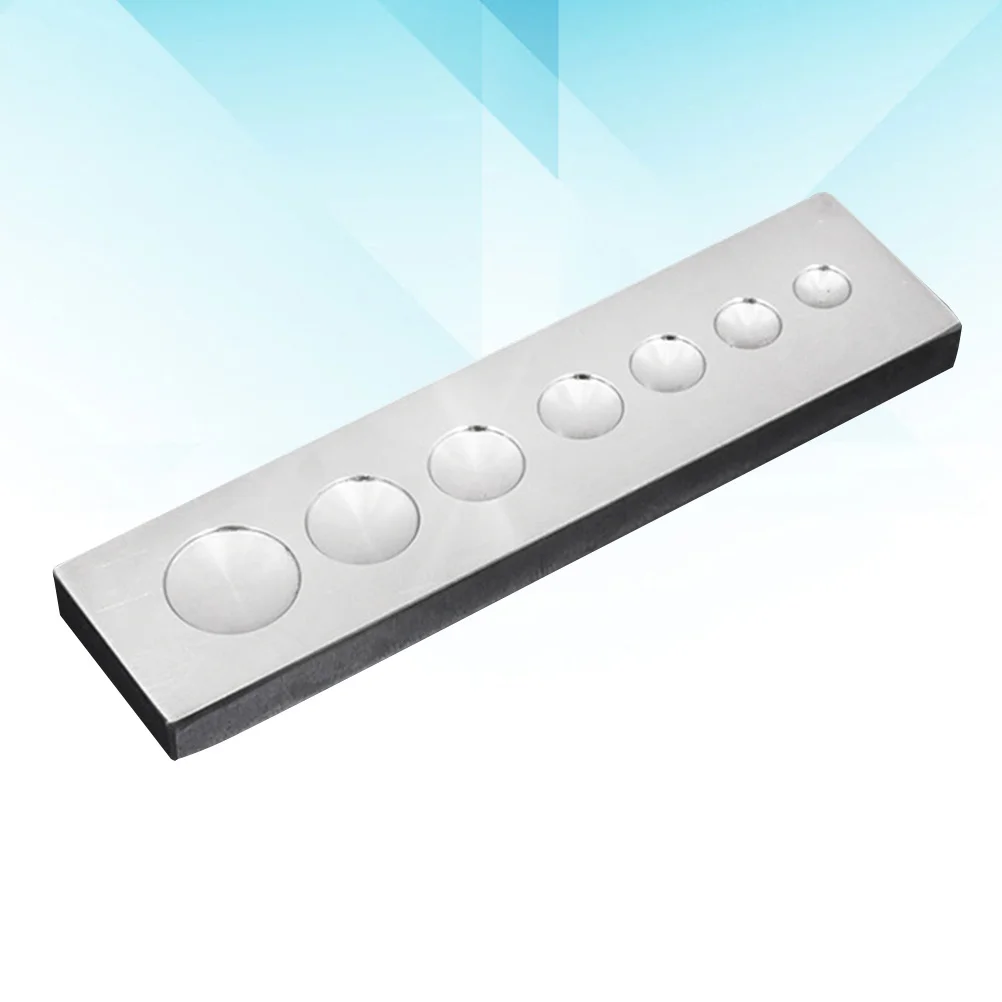 Ferramenta de configuração de rebite de aço inoxidável, 7 furos de diâmetro 6mm 7mm 8mm 9mm 10mm 12mm 15mm para fixadores, base de configuração de rebite