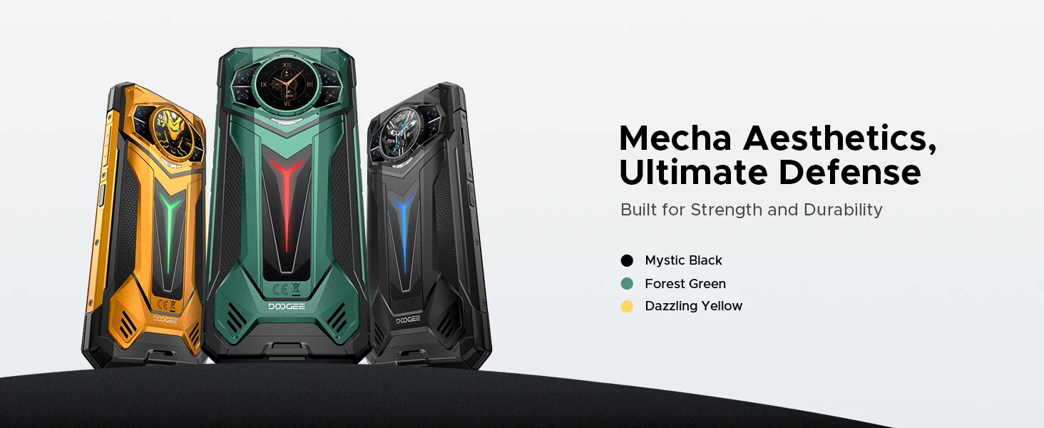 DOOGEE S200 Ultra 5G AI Rugged Phone 6.72" Dimensity 7400 48GB RAM (12+36) 1TB ROM 11000mAh Battery Android 15 NFC Smart phones