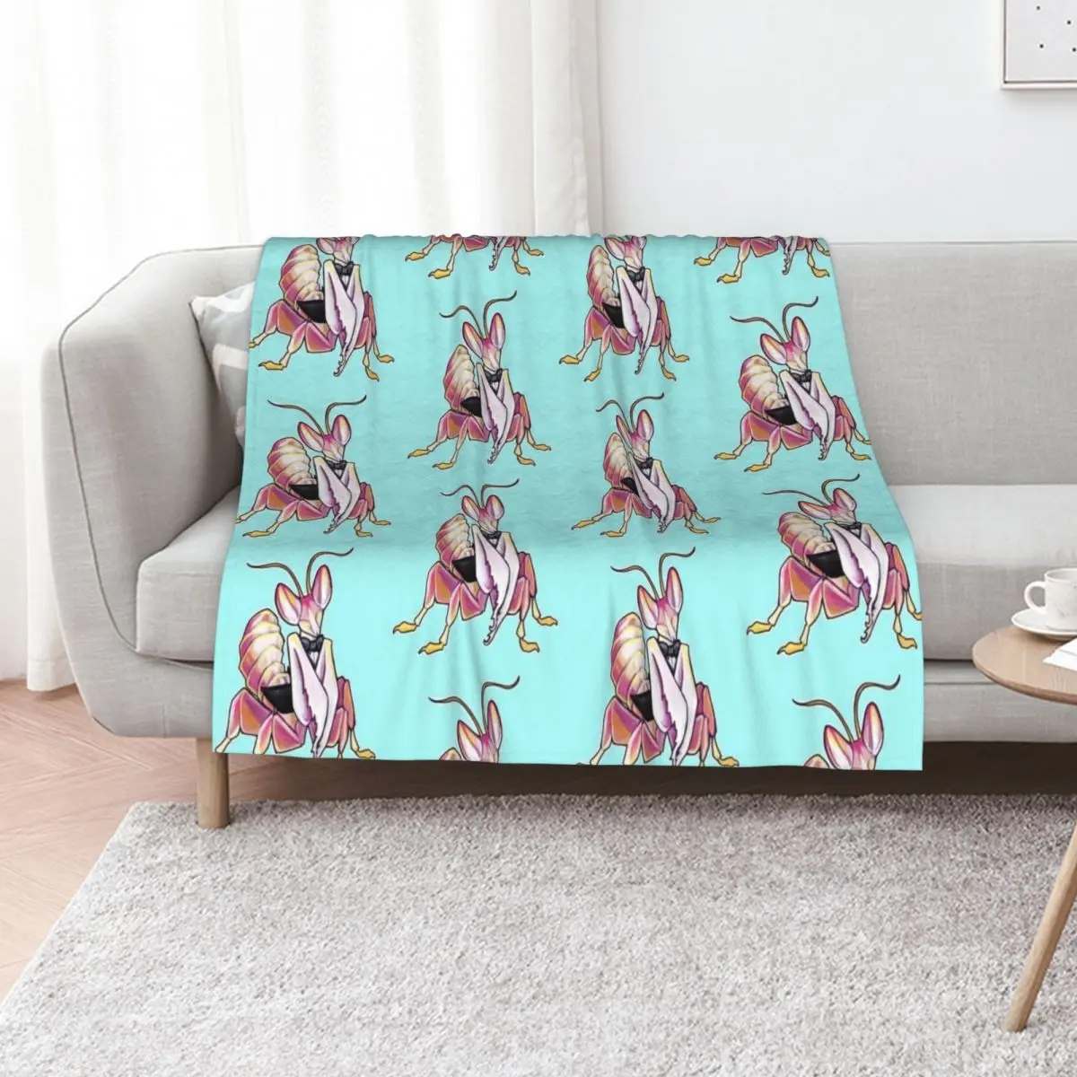 

Shim the fancy pants orchid mantis Throw Blanket Travel Polar heavy to sleep For Decorative Sofa Blankets