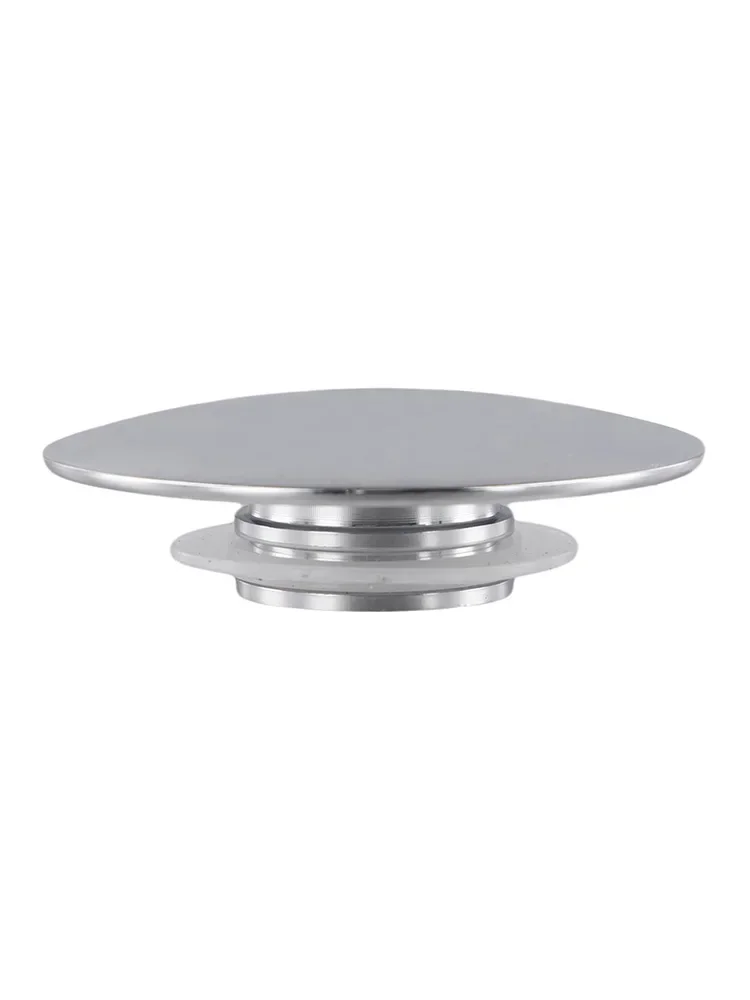 Tapón de fregadero superior, tapón de fregadero de 6,6 cm, botón pulsador de fregadero emergente, accesorios cromados plateados, lavabo, acabado cromado de latón, nuevo