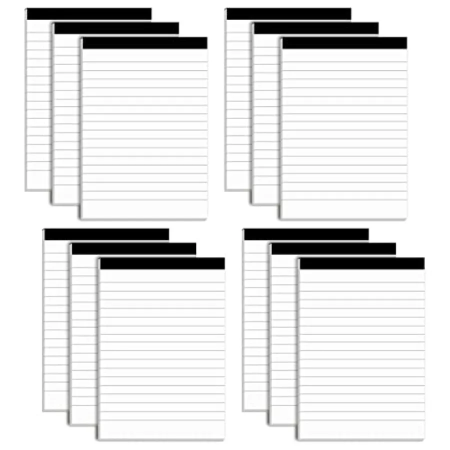 

Note Pads Refills 4 x Inch Memo Pads Writing Pads, White Small Notepads Scratch Pads Mini Notepad with 30 Sheets Lined Paper in