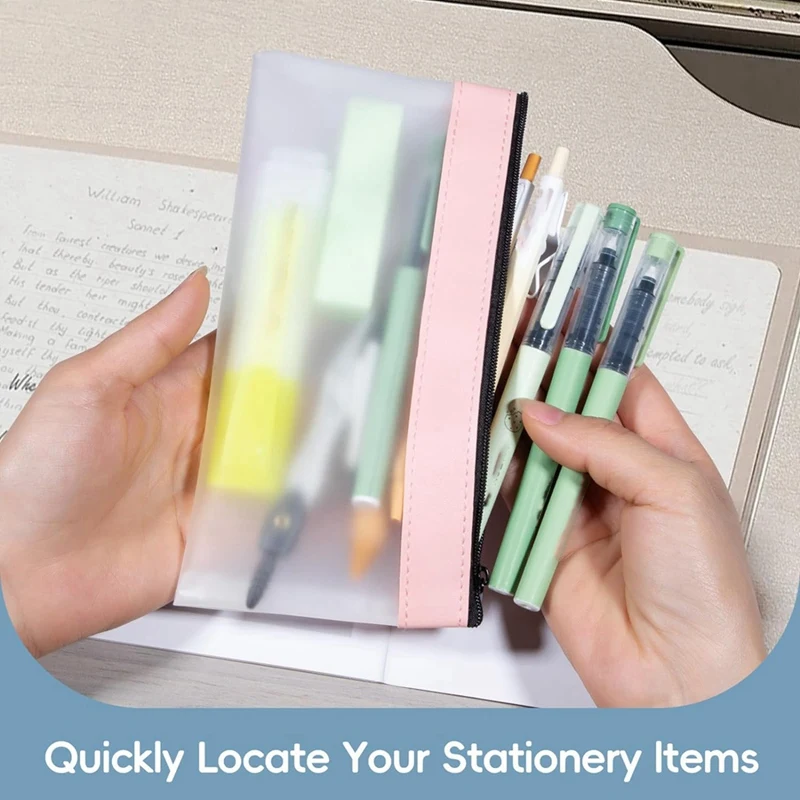 6 шт., прозрачный пенал для карандашей