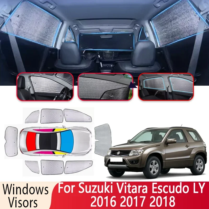 Sun Shade For Suzuki Vitara Escudo LY 2016 2017 2018 Car Windshield Sunshade 8X Heat Insulation Auto Parts Sun Visor Accessories