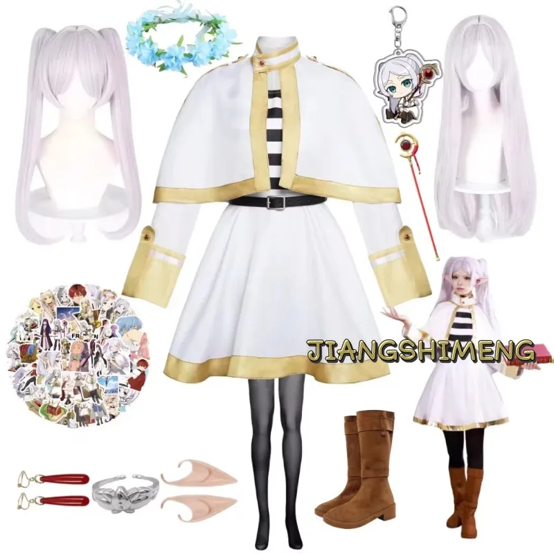 

Anime Sousou No Frieren Cosplay Frieren Fantasia Costume Coat Shirts Outfit Fantasy Women Halloween Carnival Party Clothes Props