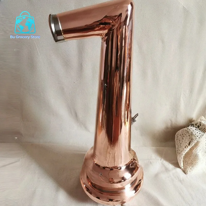 DIY Home Brew Water Wine Brandy Essential Oil Brewing Kitswan-neck Distiller 20L Copper Distiller