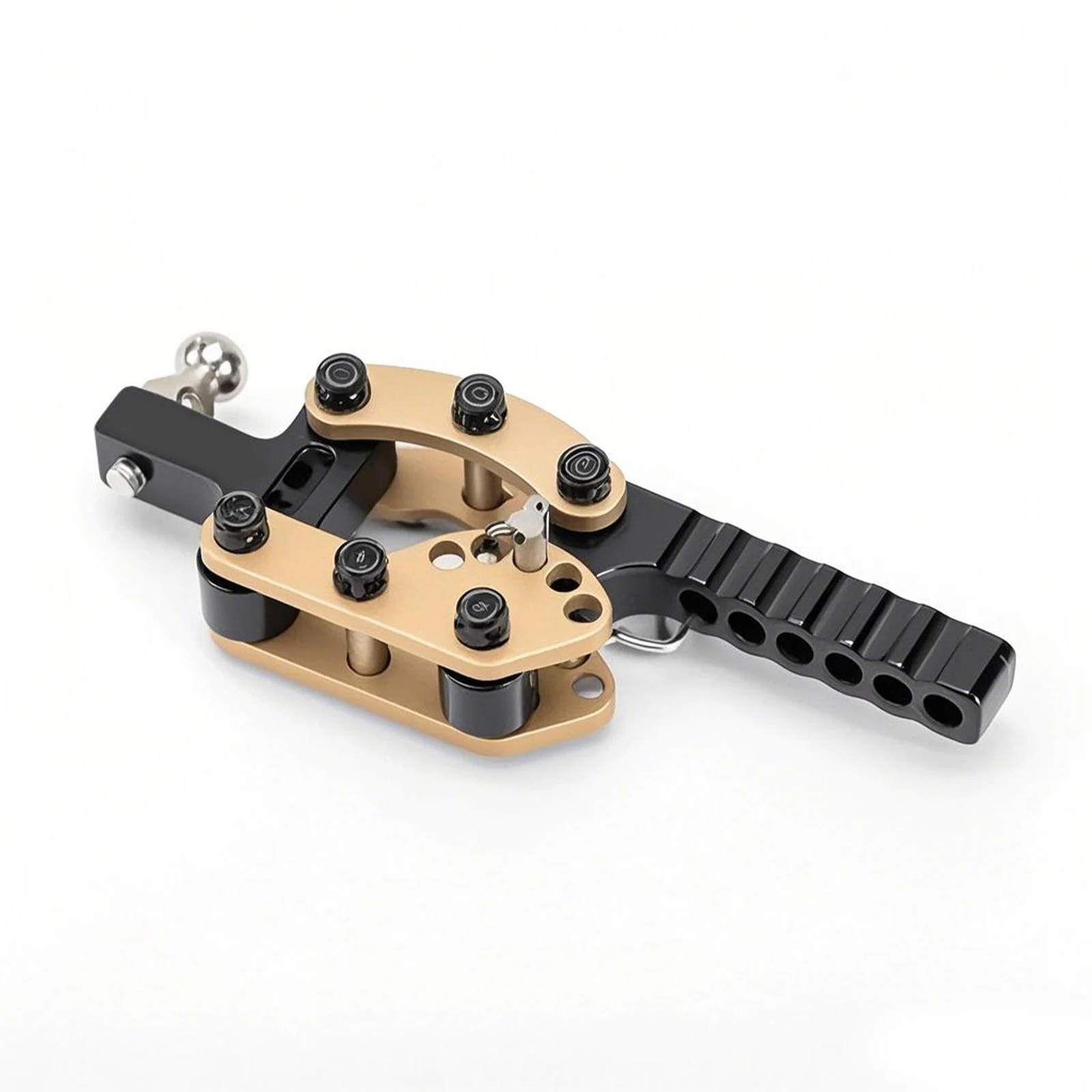 DashRC Trailer Hitch อุปกรณ์เสริมโลหะปรับ Trailer Tow Hook สําหรับ 1/10 RC Crawler TRX4 SCX10 GEN7 GEN8 อัพเกรด