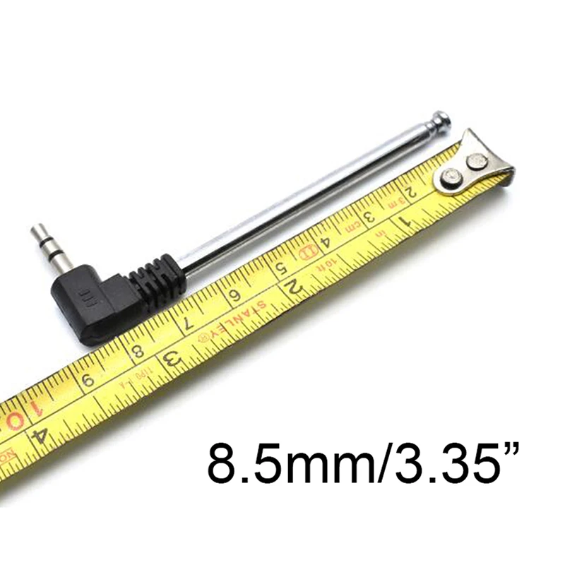 ★▲1/2 Piezas Conector Universal de 3.5mm para Antena Externa, Amplificador de Señal en Forma de L para Teléfonos Móviles 5