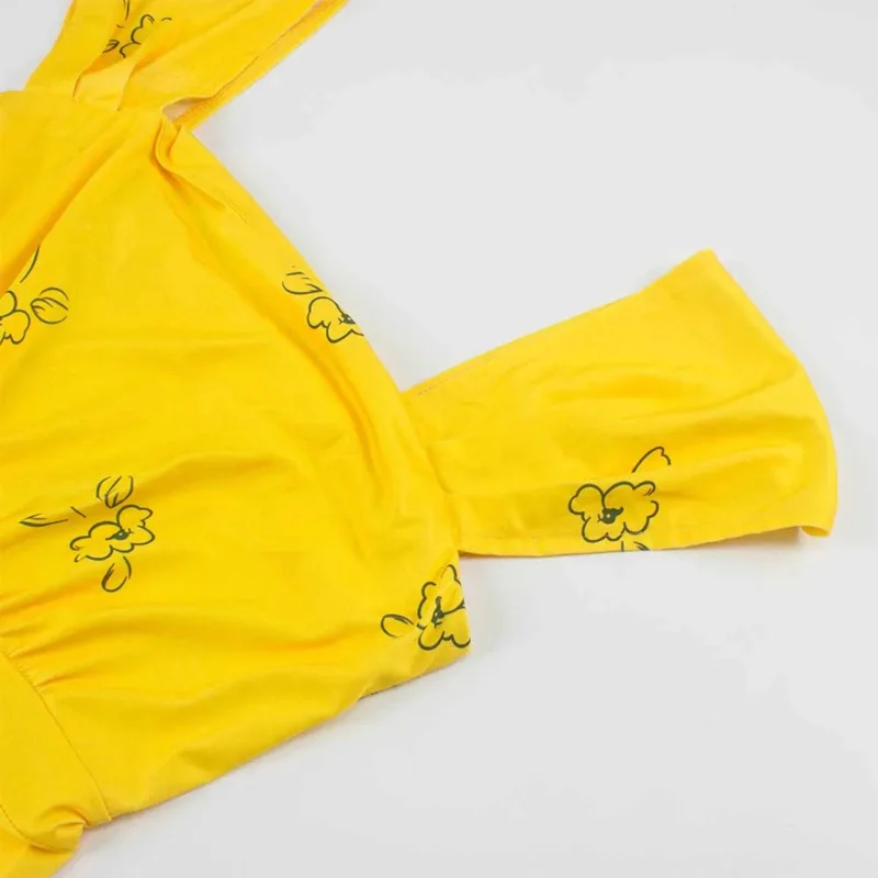 2025 2018 جديد لا لاند ميا إيما تأثيري حلي حجر الصيف الأصفر الأزهار متزلج فستان Vestidos للبالغين ★ AA9X