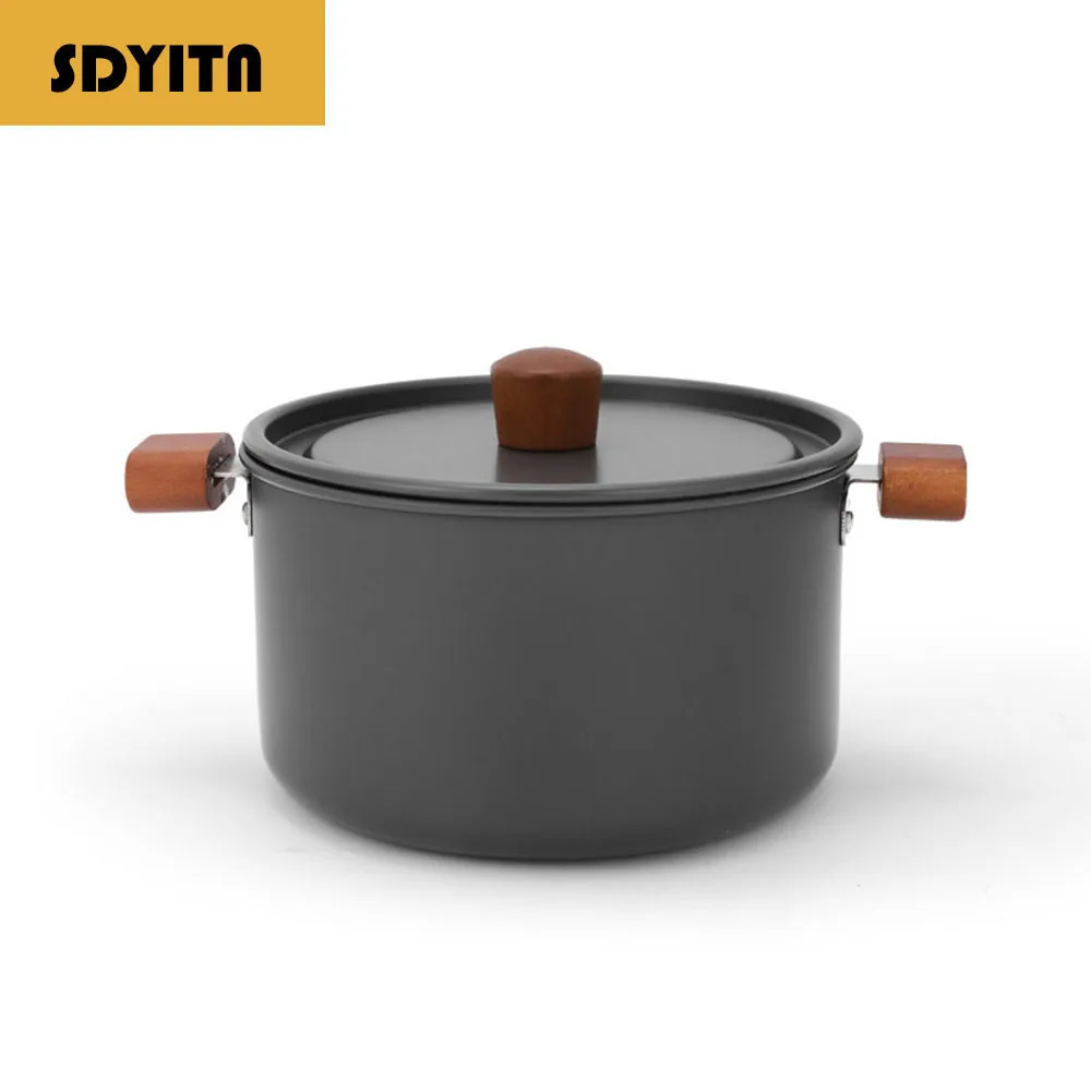 

Ультралегкий портативный набор посуды из оксида алюминия 2,8 л для кемпинга, пикника, приготовления горячих блюд на открытом воздухе, для 2-3 человек