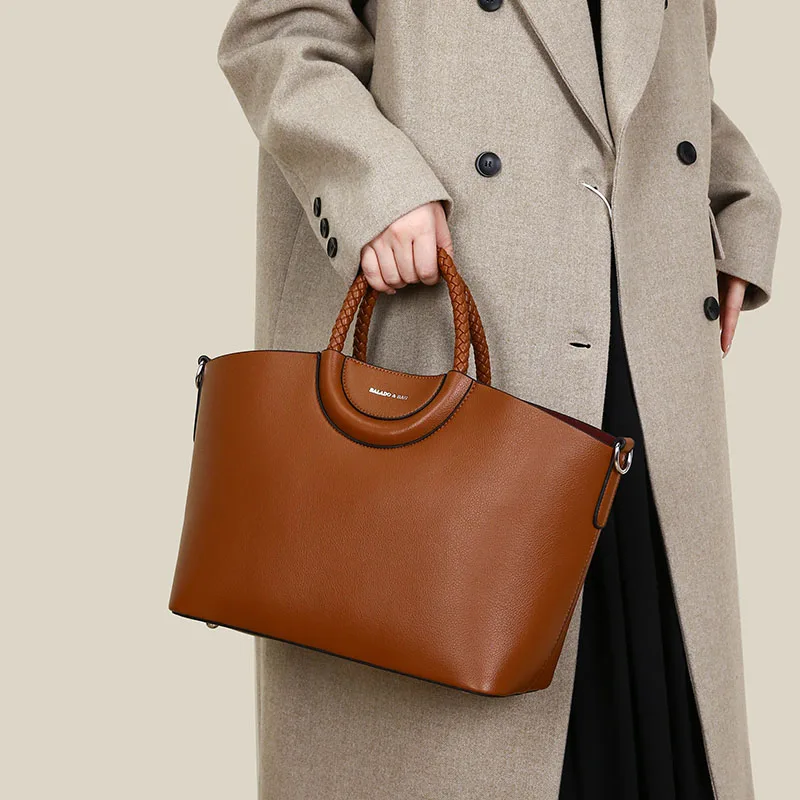 سعة كبيرة النساء بولي PU حقائب يد جلدية 2 قطعة مجموعة حقائب كتف عادية أنثى حمل حقيبة ساع للنساء حقيبة كروسبودي