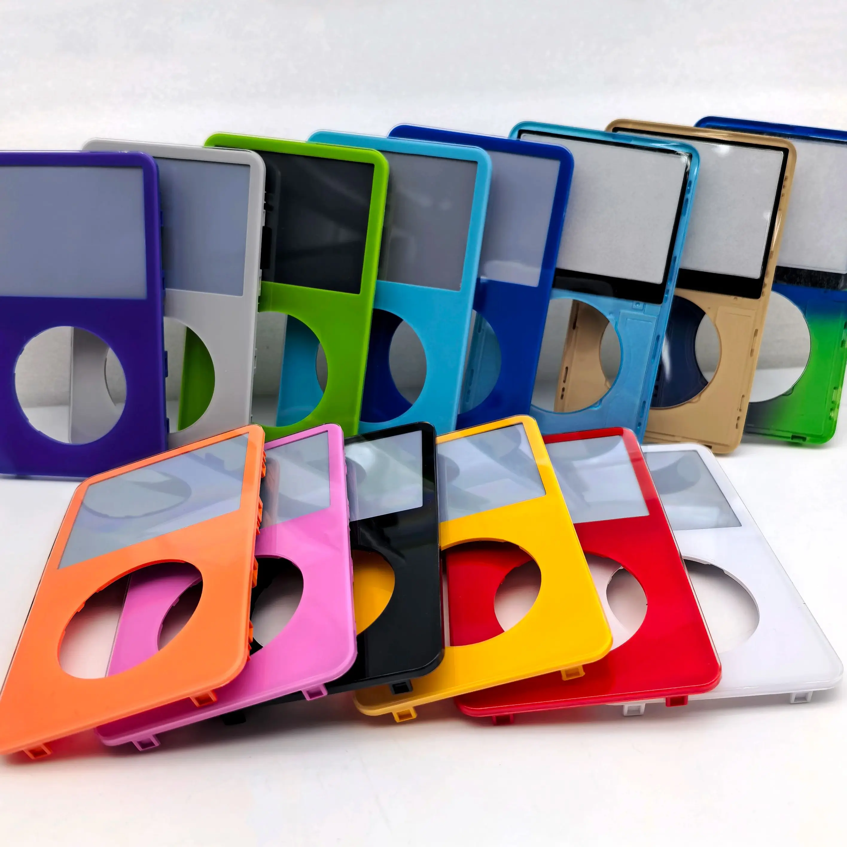 For iPod 5th 5.5th Gen Video Front Faceplate Housing Case with Center Button  30GB 60GB 80GB Classic Replacement