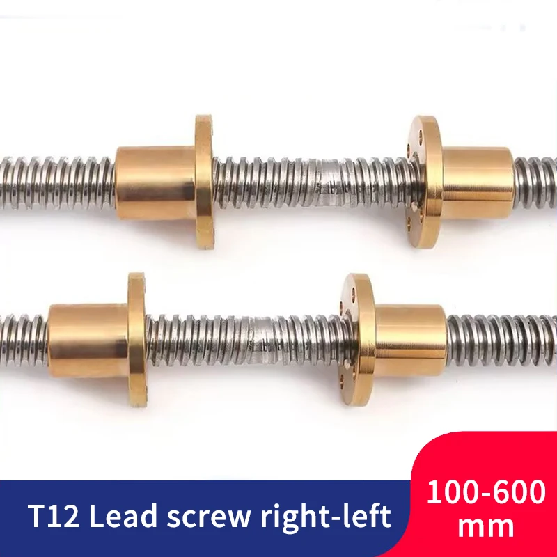 T12 Lead Screw right-left length 1000mm OD 12mm Pitch 2mm/3mm lead 2mm/3mm for Reprap 3D Printer Z Axis