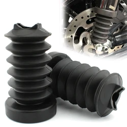 For Harley Touring Street Electra Glide Road King 97-13  Black Rubber Rear Fork Cover Shock Absorber Cover Motorcycle Parts