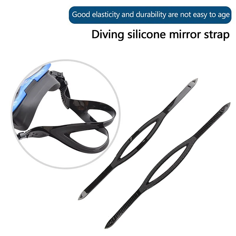 

1 шт. универсальные очки для дайвинга, силиконовый ремешок, универсальный ремешок, очки с высоким ремешком, высокоэластичные эластичные сменные очки для подводного плавания