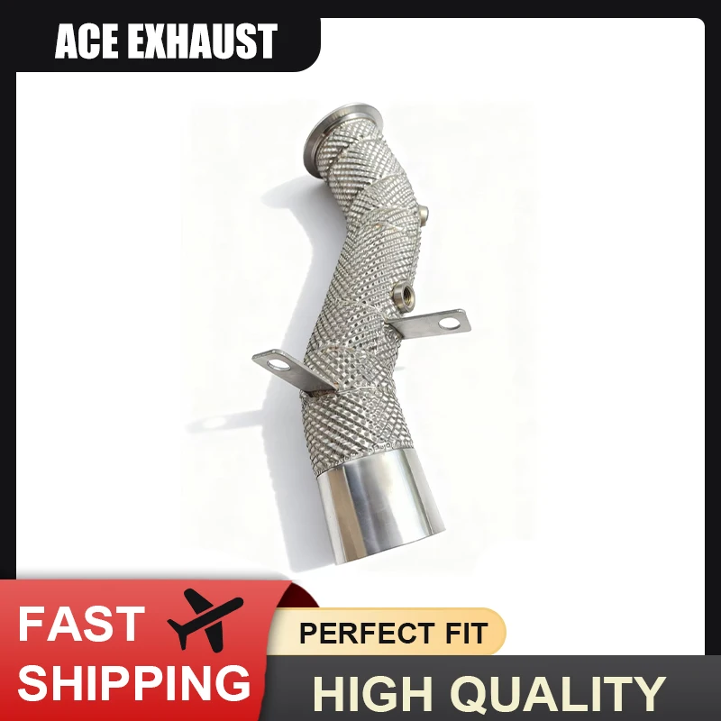 

ACE Free Flow Exhaust Downpipe for BMW X4 X5 F15 N55/N54/M40i/B48/2.0T/3.0T Stainless Steel Header With Heat Shield