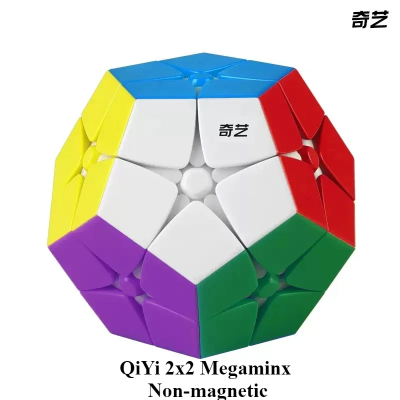 QiYi-Cube Magique de Vitesse sans Autocollant, Jouets Professionnels, Megaminx, Qiyi, M, 3x3, 2x2, 3x3