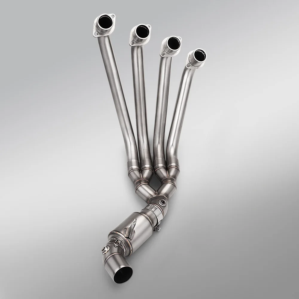 For CB650F CBR650F CB650R CBR650R E-Clutch 2014-2026 Motorcycle Exhaust Full System Manifold Front Link Pipe With Muffler