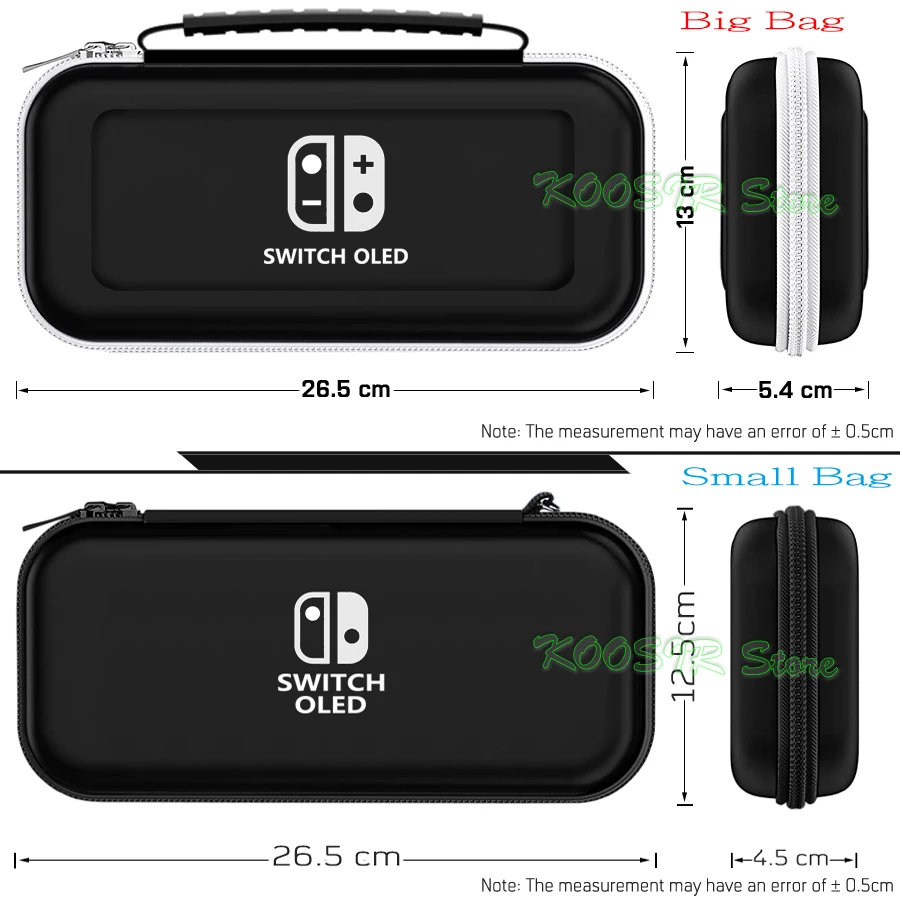 Nintend Switch OLED Covers Storage Bag EVA Case Screen Protector  Clear Shell Silicone Caps For Nintendo Switch OLED Accessories