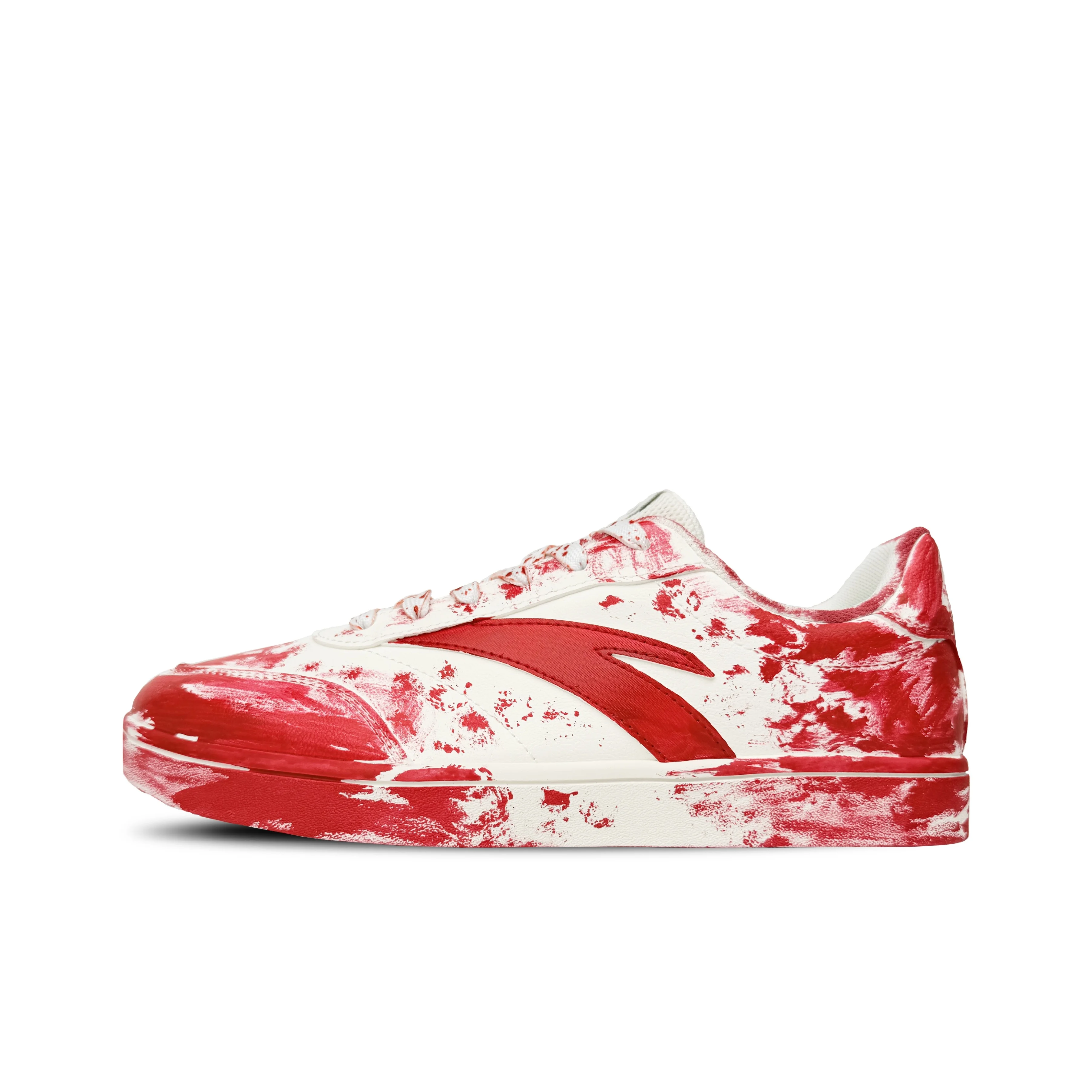 Anta Low top Skateboard Shoes Men's Red White 912618099-2(Team11-)