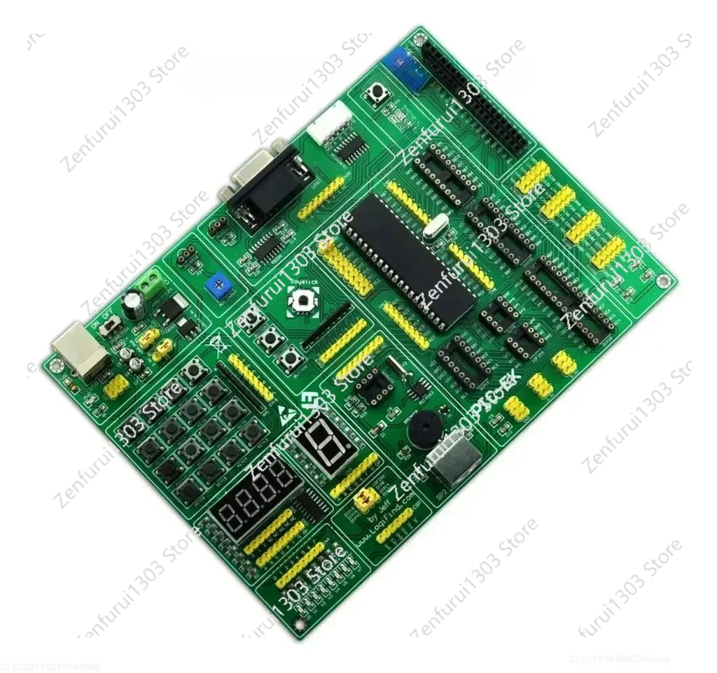 Learning Development Board PIC-EK Supports 8 / 14 / 18 / 20 / 28 / 40-pin PIC MCU