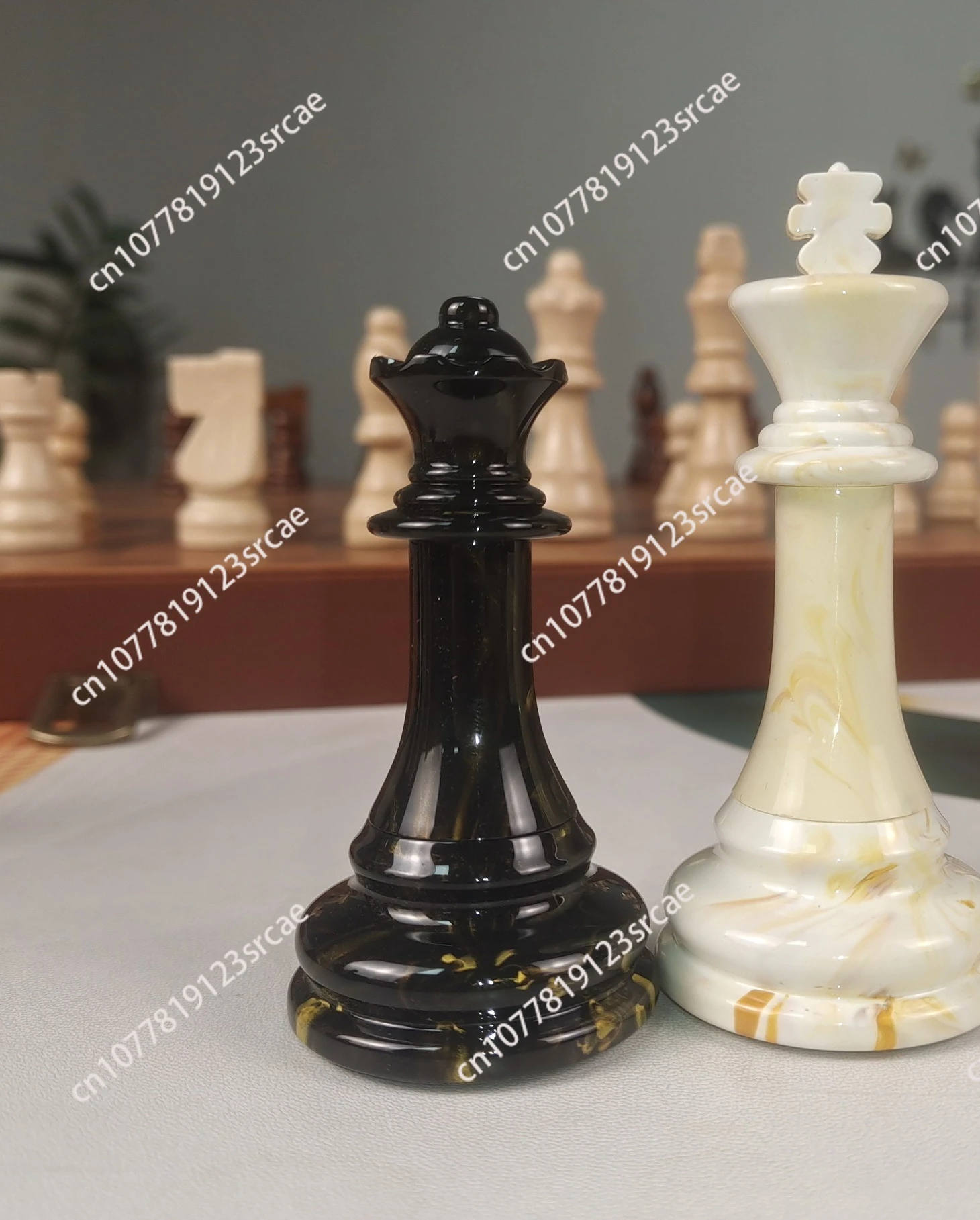 Large-size luxury chess pieces, high-quality 3.5-inch high-end chess pieces for competitions