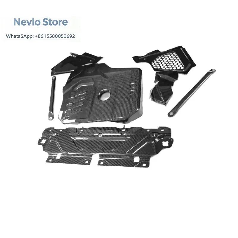 G22 G23 Dry Carbon Fiber Engine Cover for BMW G22 Radiator Cap Rngine Hood Compartment Components